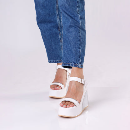 Chunky Wedge Sandal | Strap - 4 Colors