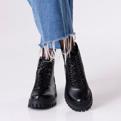 Ankle Boots Leather | Full Black