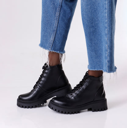 Ankle Boots Leather | Full Black