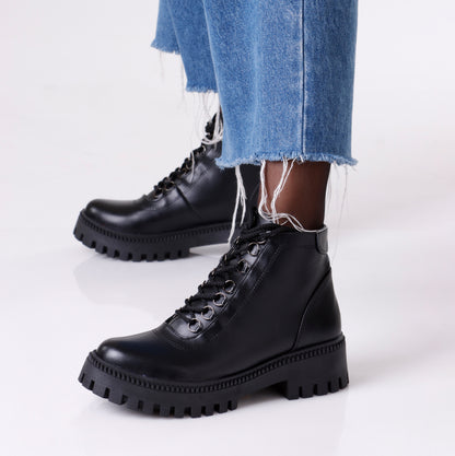 Ankle Boots Leather | Full Black