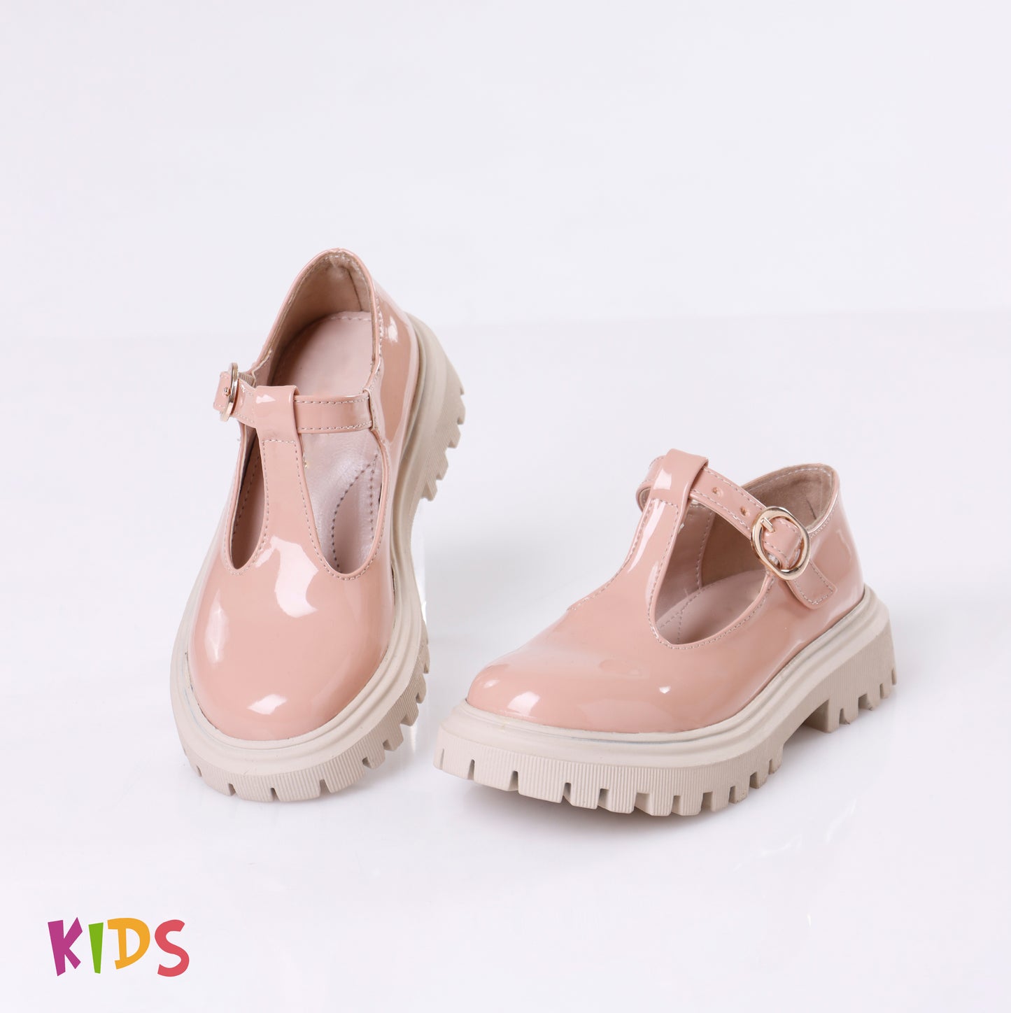 Buckle Sandal | Pink Glossy