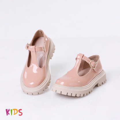 Buckle Sandal | Pink Glossy