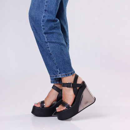 Chunky Wedge Sandal | Strap - 4 Colors