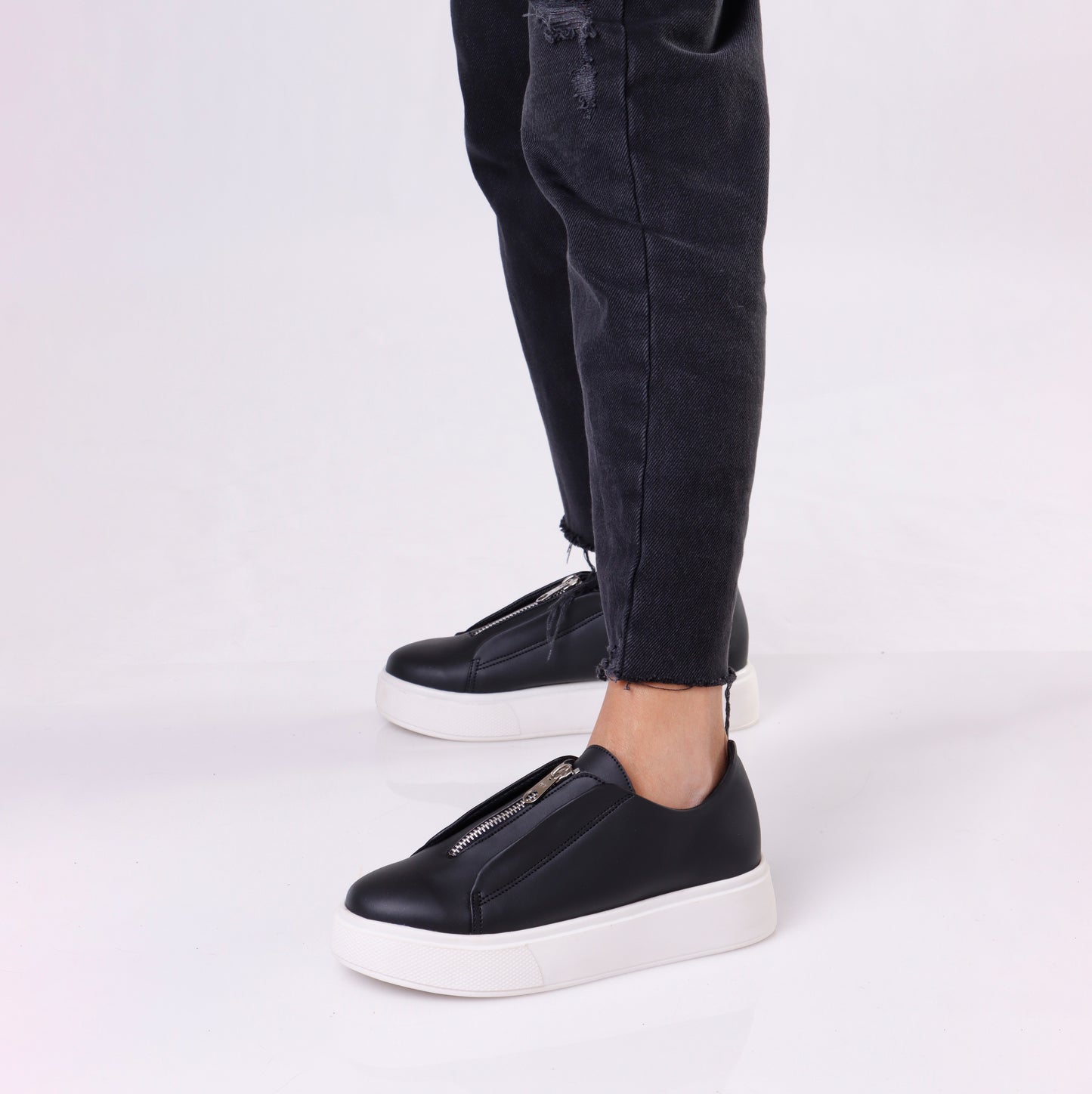 Slip On Platform | Zip Up - 3 Colors