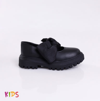 Buckle Bow Sandal | Black Matte