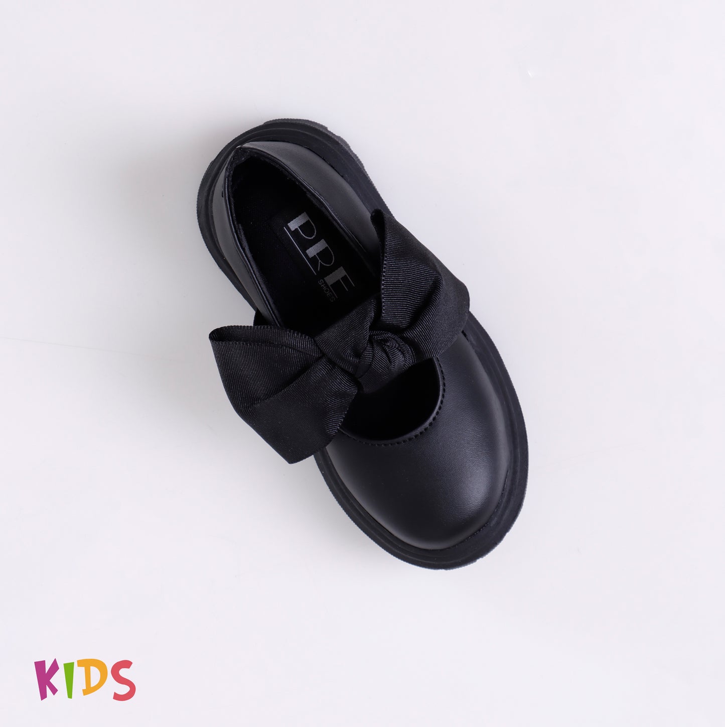 Buckle Bow Sandal | Black Matte