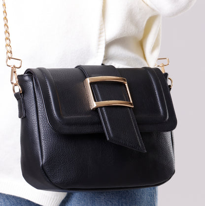 Cross Body Bag | Gold Buckle