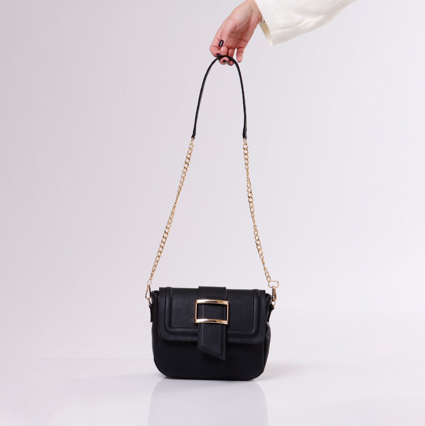 Cross Body Bag | Gold Buckle