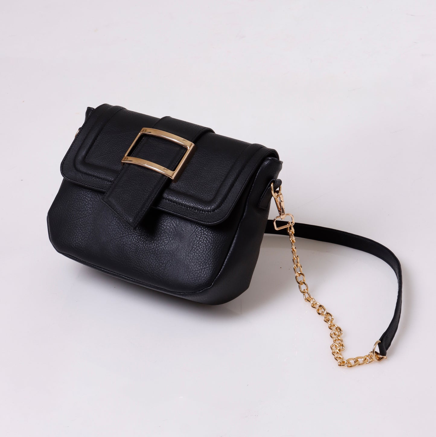 Cross Body Bag | Gold Buckle