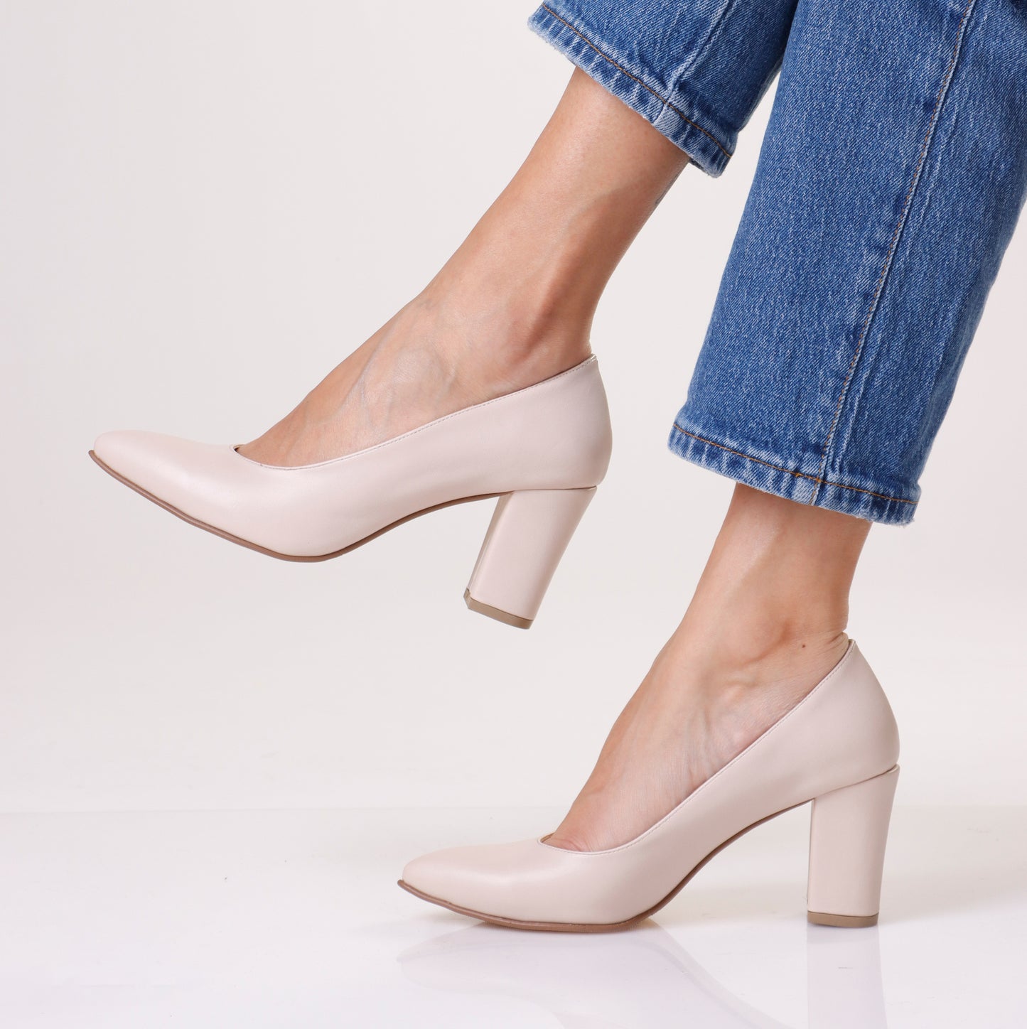 Low Heels | Leather Matte - 4 colors