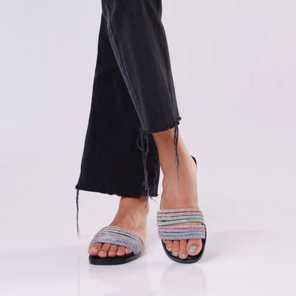 Strap Slipper | Rainbow