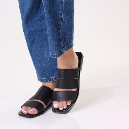 Strap Slipper | Full Black