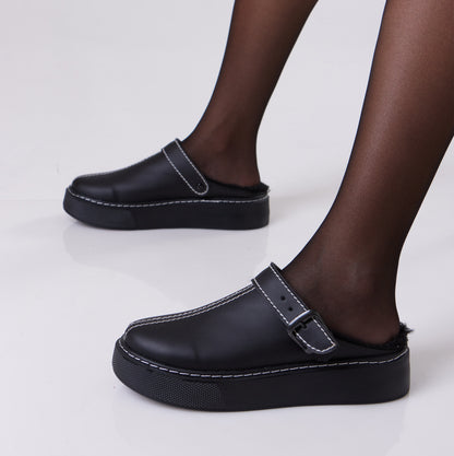 Slip on Loafer | Buckle Black