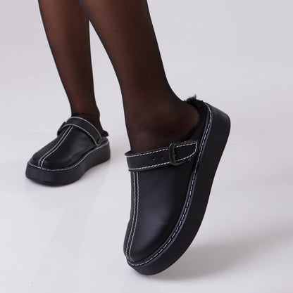 Slip on Loafer | Buckle Black