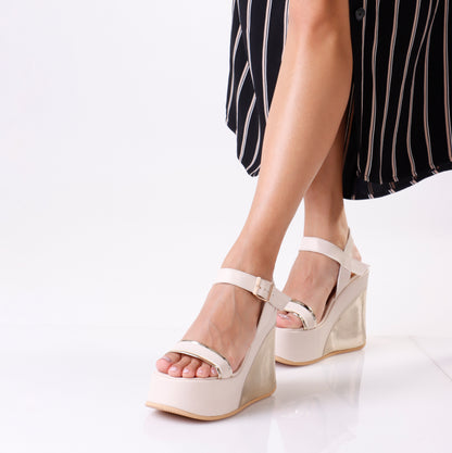 Chunky Wedge Sandal | Strap - 4 Colors