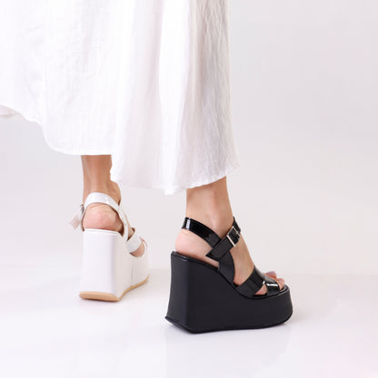 Chunky Wedge Sandal | Crossed - 3 Colors