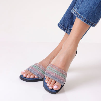 Strap Slipper | Rainbow