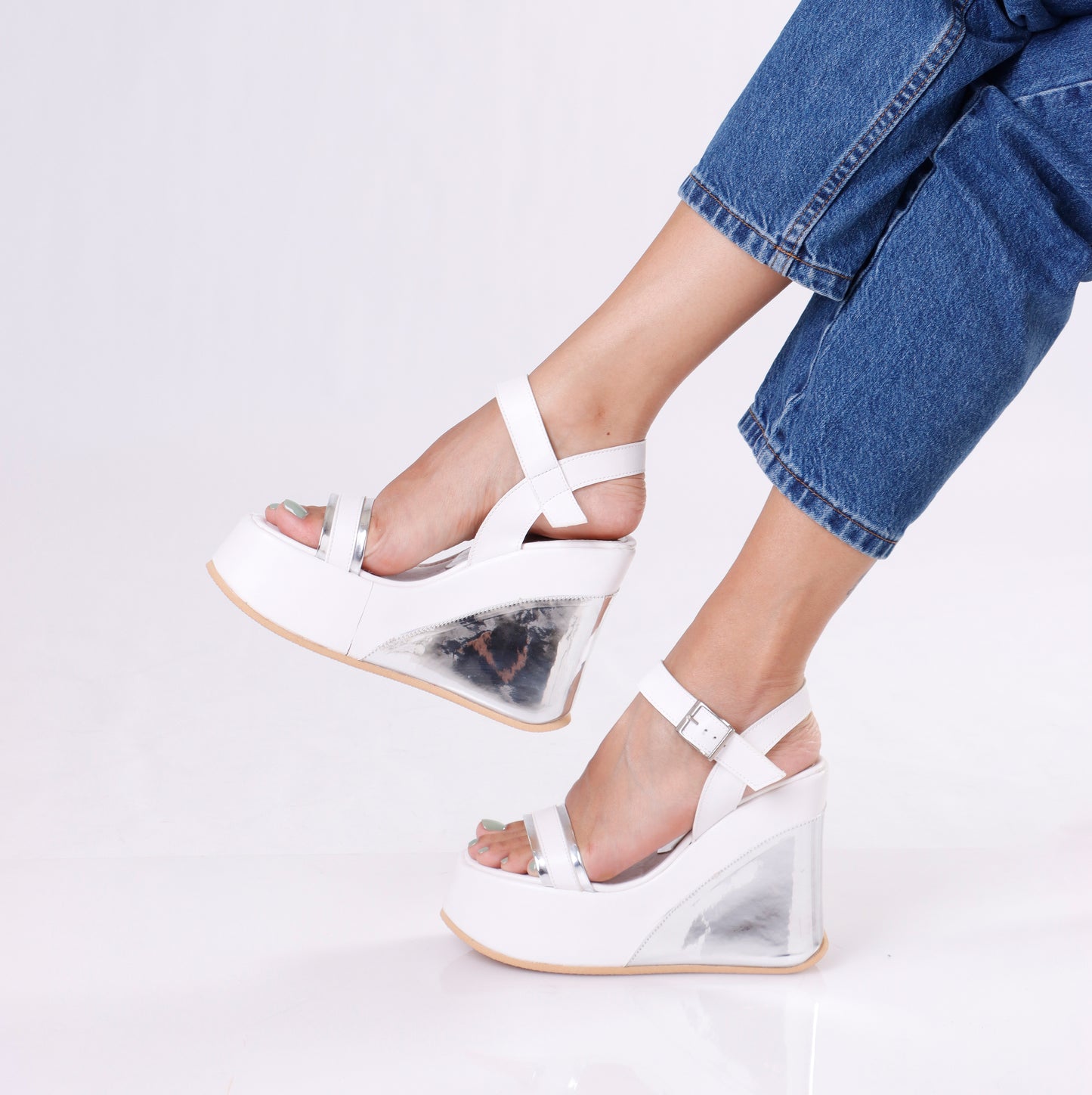 Chunky Wedge Sandal | Strap - 4 Colors