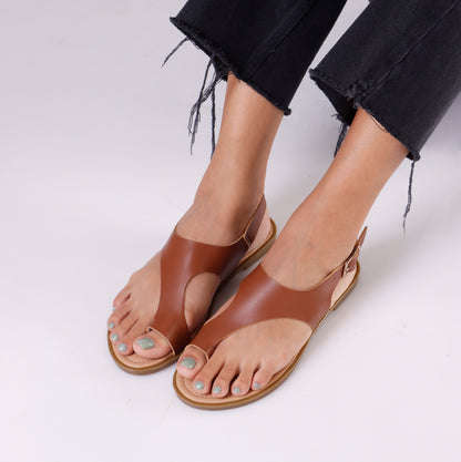 Flat Strap Toe Sandal | 2 Colors