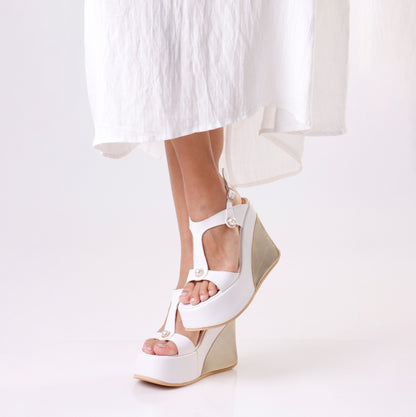 Chunky Wedge Sandal | Pearls - 2 Colors