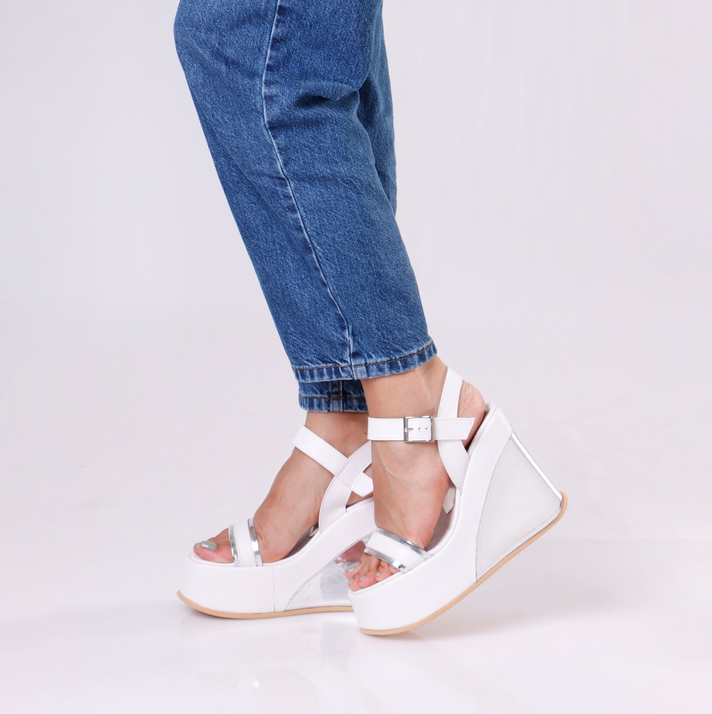 Chunky Wedge Sandal | Strap - 4 Colors